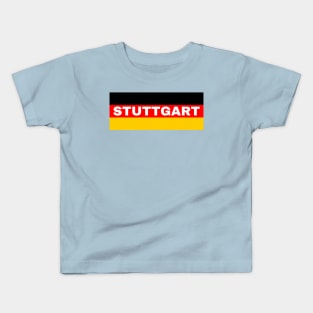 Stuttgart City in German Flag Kids T-Shirt